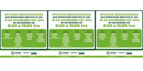 Gobierno dará atención en 36 recaudadoras en las cuatro regiones