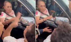 'No te doy la mano, quiero que resuelvas': mujer encara a Sheinbaum; denuncia despojo.