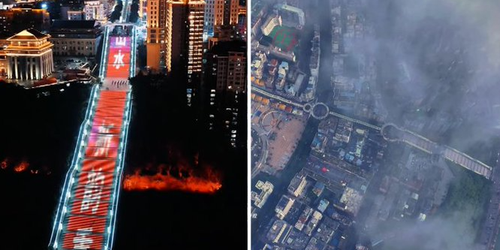 China inaugura la escalera mecánica exterior más larga del mundo.