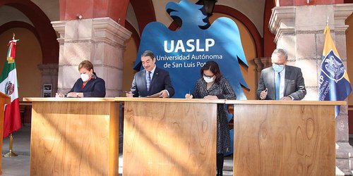 Congreso del Estado firmó convenio de colaboración con la UASLP