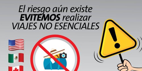 Continuarán restricciones al tránsito terrestre en la frontera con Estados Unidos