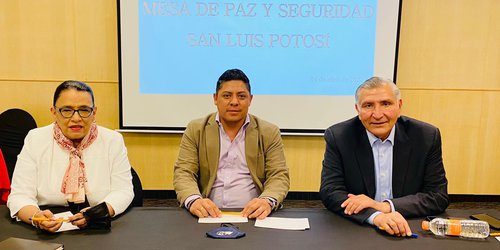 Gallardo Cardona pacta mas recursos humanos y materiales para seguridad con representantes de AMLO
