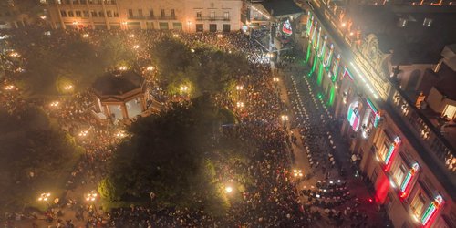 Ante 15 mil personas Ricardo Gallardo da el Grito de Independencia