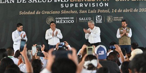 AMLO y Ricardo Gallardo garantizan servicios de salud a potosinos sin seguridad social
