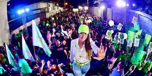 Ruth González muestra otra vez  poder de convocatoria en Matehuala