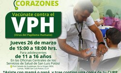Gobierno Estatal refuerza protección a adolescentes con vacunación del VPH