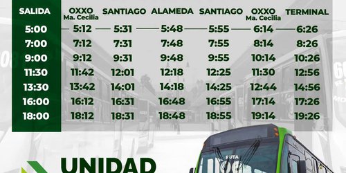 Gobierno Estatal da a conocer ruta, paradas y horarios de prueba piloto de ruta 6 San Bartolo-Alameda