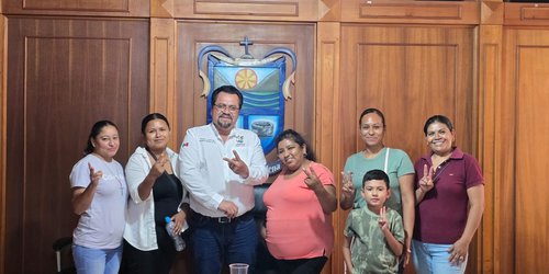 Anuncian construcción de techado en la Telesecundaria de La Noria, en Ciudad Fernández