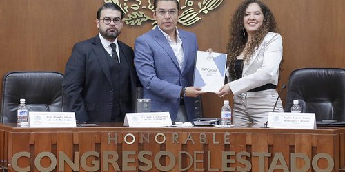 Magistrados del TEJA entregan informe al Congreso del Estado