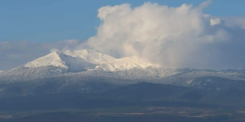Nevadas cubren volcanes y zonas altas del Edomex en primavera