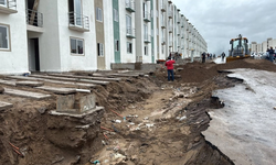 Lluvias provocan socavón donde se construyen Viviendas del Bienestar en Veracruz.