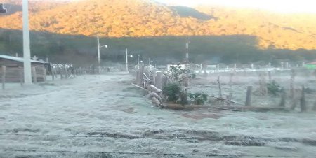 Xilitla registra la primera helada del año