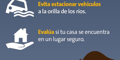 Emiten medidas para evitar accidentes por las lluvias