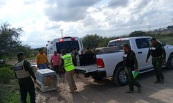 ¡Héroes con uniforme!: rescata un perrito La Guardia Civil Municipal de Villa de Pozos.