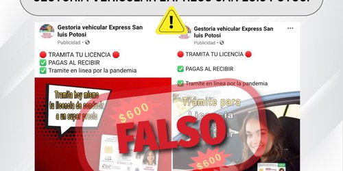Secretaría de Finanzas advierte sobre falsas gestiones para licencias de conducir