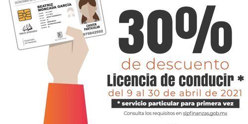 Ofrece SEFIN descuentos en renovación de licencias de conducir y en trámite de primera vez