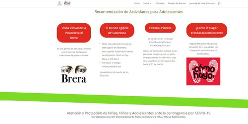Información actualizada del Coronavirus y actividades en casa en slpcoronavirus.mx