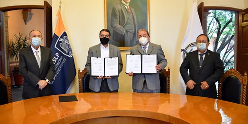 Fiscalía firma de convenios de colaboración con Universidad Marista y UASLP