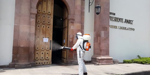 Sanitizaron los edificios del Congreso del Estado