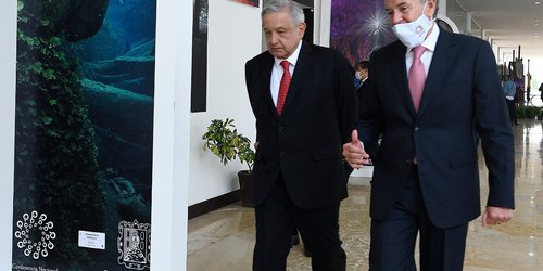 Llega AMLO a reunión de la CONAGO en SLP: Asisten 31 de 32 Gobernadores