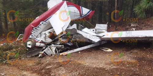 Cayó avioneta Cessna en sierra de Pinal de Amoles