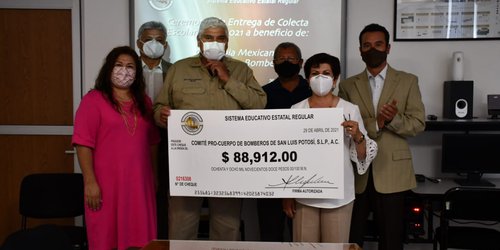 El SEER hace donativos  a Bomberos y Cruz Roja