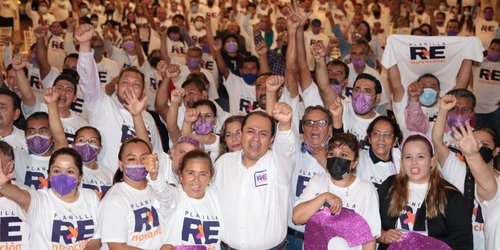 Con multitudinario mitin, concluye campaña el "Profe Rico" en Tamazunchale