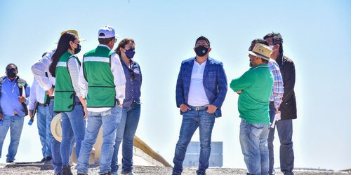 Gobernador constata avance de obras en bulevar Rocha Cordero