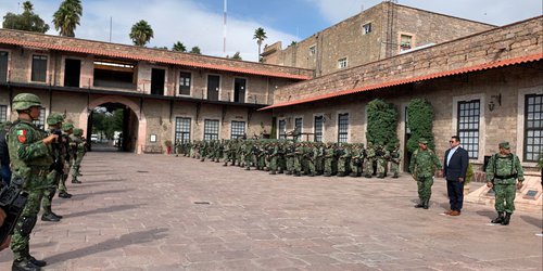 Se suman a tareas de seguridad en SLP, 400 efectivos militares