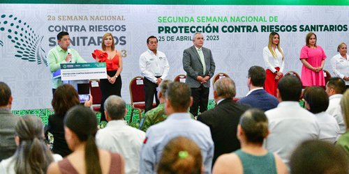 Inaugura Ricardo Gallardo Semana Nacional contra Riesgos Sanitarios