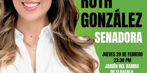 Recibe el barrio de Tlaxcala a Ruth González para su arranque de campaña