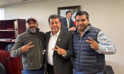 Diputado Federal Oscar Bautista se reúne con el presidente municipal de Rayón, Baltazar Tello Pérez