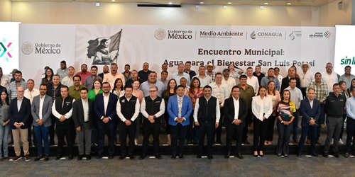 Ricardo Gallardo y Federación coordinan infraestructura hídrica en SLP