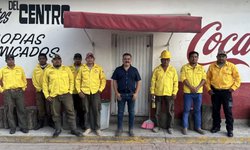 Brigadas de Santa Catarina apoyan a combate de incendio en Ciudad del Maíz