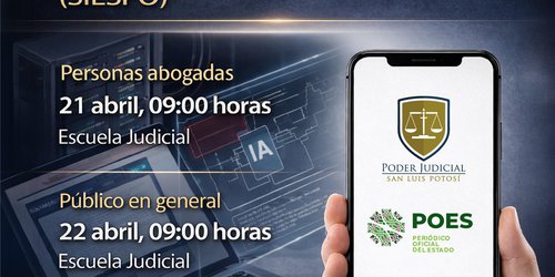 Estado y Poder Judicial impulsa capacitación sobre el uso del sistema electrónico del Periódico Oficial