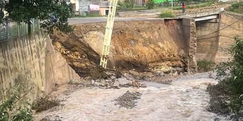 Lluvias provocan colapso de puentes en Catorce y Villa de Guadalupe