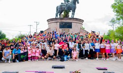 Gran participación tuvo la Rodada de Bicicletas Lecheras y el Primer Flashmob de la FERERE 2026