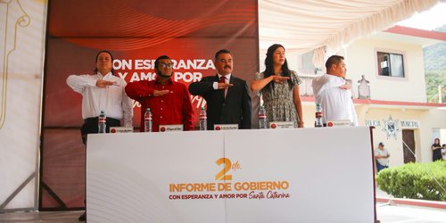 Juan Carlos Ramos presenta su segundo informe de gobierno en Santa Catarina