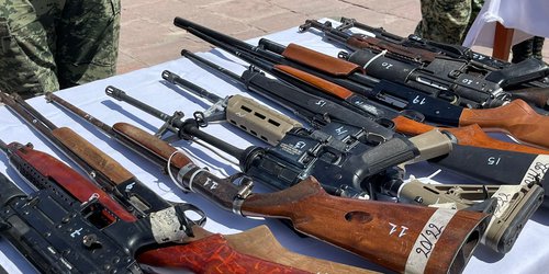 Destruyen armas cortas y largas en la XII Zona Militar