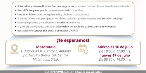 Infonavit realizará brigadas de promoción y servicio en Matehuala