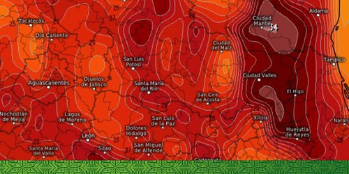 Llega a 44 grados temperatura en la Huasteca