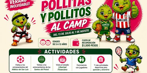 Invitan al campamento de verano Pollitas y Pollitos al Camp