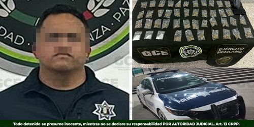 Detuvieron al director de la policía de Matehuala, con mariguana y cristal
