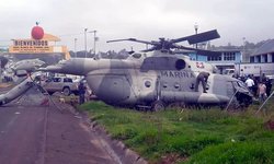 En Hidalgo, cae helicóptero en el que viajaba secretario de Gobierno de Veracruz
