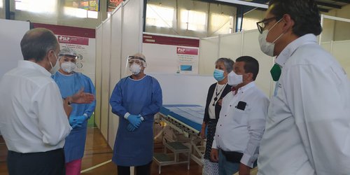 Habilitan nueva Unidad Centinela en Matehuala para pacientes Covid