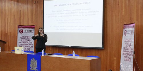 IMES aborda la participación política de las mujeres en conferencia