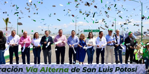 Ricardo Gallardo le cumple a potosinos al entregar Vía Alterna