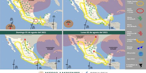 Prevén chubascos y tormentas eléctricas para el fin de semana en SLP