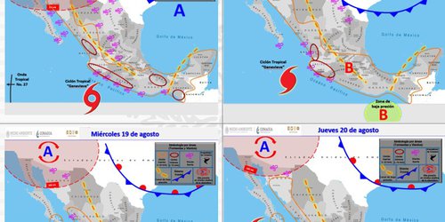 Tormentas eléctricas, vientos fuertes y granizo durante la semana en SLP