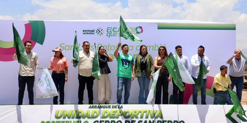 Gallardo impulsa nuevas unidades deportivas en las cuatro regiones de San Luis Potosí